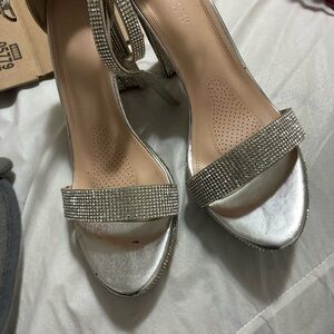 Shimmering Silver Women's Heels